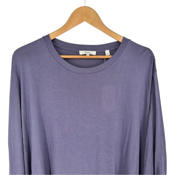 Vince Long Sleeve Knit Relaxed Crew Neck T-Shirt size XXXL Modal NWT - Picture 3 of 13